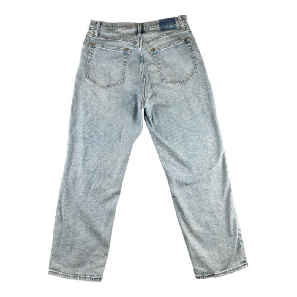 Abercrombie Distressed Curve Love Ankle Straight Ultra High Rise Jeans Sz 31 - Picture 4 of 11